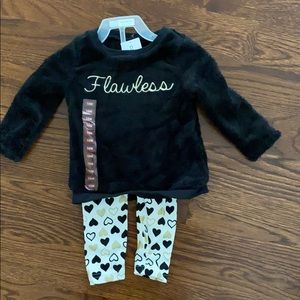 NWT fleece set for baby girl
